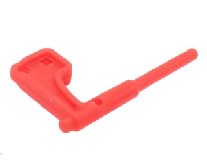 DLG - флажок безопасности розовый - карабин -1