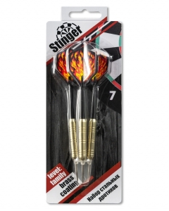 Дротики для дартса Stinger, 3 шт, 18 гр.,сталь ,латунь, блистер