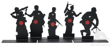 Комплект 5 мишеней Солдаты - 1