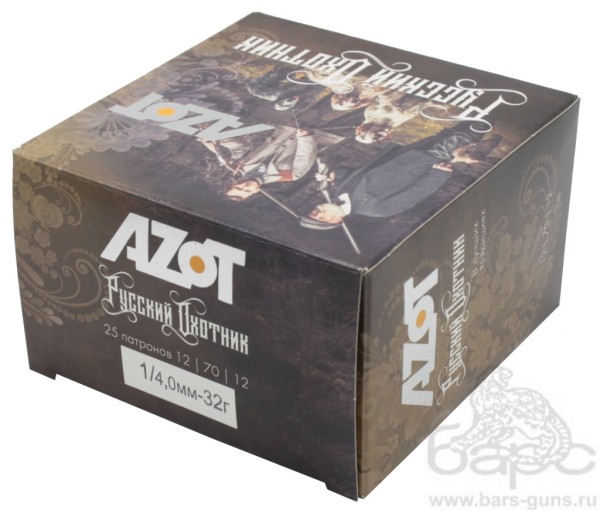 Патрон 12х70 Азот Русский охотник дробь 1
