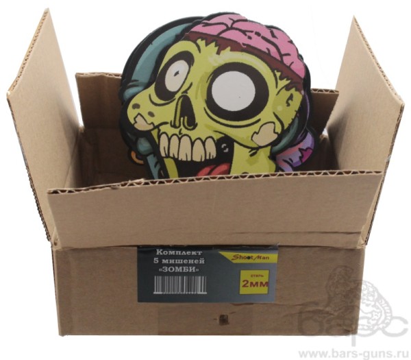 Комплект 5 мишеней Зомби - 5