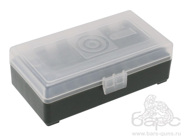 Кейс MegaLine  для 50 патронов калибра 9 мм прозрачная крышка - 2