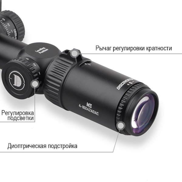 Discavery - прицел оптический MS 4-16x42 AOAC FD - 4